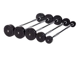 Набор прямых штанг JAGUAR-SPORT, 10-30 кг, шаг 5 кг. (компл. 5 шт)