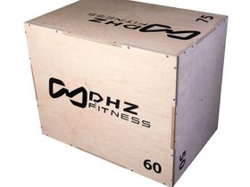 Универсальный плиометрический бокс (PLYO BOX) разборный с разметкой шкалы наклона JAGUAR-SPORT, 3 в 1, 50-60-75 см