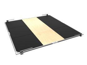 Помост тяжелоатлетический комбинированный (фанера, резина) DHZ 3000х3000х40 мм