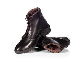 Ботинки 80759-36 VR ONE Зима молния/шнурок кожа (черн)V