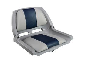 Кресло складное мягкое TRAVELER (серый/синий)