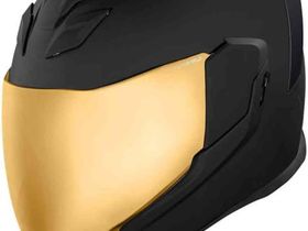 Шлем ICON Airflite Peacekeeper Black + золотой визор