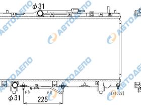 Радиатор охлаждения двигателя. TOYOTA CARINA, CALDINA, CORONA PREMIO, AVENSIS AT210, AT211, AT212, ET196, AT191G, AT211G, ET196V TO-0085-16