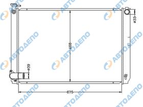 Радиатор охлаждения двигателя. TOYOTA, LEXUS HARRIER, RX 400H MHU38W TO-0490-22