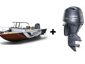 Комплект Алюминиевая лодка (катер) Mikatsu (Микатсу) 570 (Z43) Premium + мотор Yamaha F115BETL