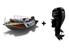 Комплект Алюминиевая лодка (катер) Mikatsu (Микатсу) 470 (Z43) Standard + мотор Mercury ME F60 ELPT EFI