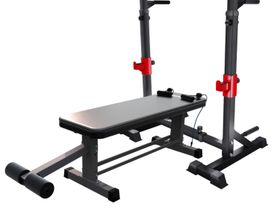 Прямая скамья со стойками под штангу DFC AKYEN