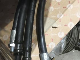 Шланг тормозной задний гайка-шток, 21*16, L=800 Hyundai HD160 HD1000 Gold Trago 587817D900 Оригинал Корея