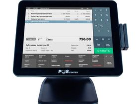 POS-терминал сенсорный POSCenter POS101 Pro (15", PCAP, N100, RAM 4Gb, SSD M2 128Gb, MSR) без ОС