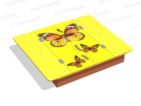 Песочница с крышкой