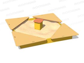 Песочница с крышкой