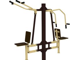 Уличный тренажер жим от груди и вертикальная тяга  YT8