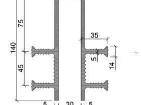 Гидрошпонка "Аквастоп" ДЗ-140/30-4/35 ПВХ