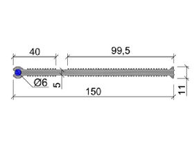 Гидрошпонка "Аквастоп" ХВН-150 (1х6) ПВХ