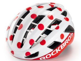 Велосипедный шлем Rockbros LK-11. Белый-Красный (L)