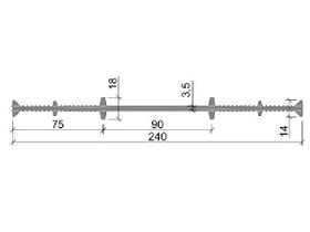 Гидрошпонка "Аквастоп" ХВ-240 ПВХ