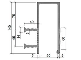 Гидрошпонка "Аквастоп" ДЗС-140/50-2/40 ПВХ