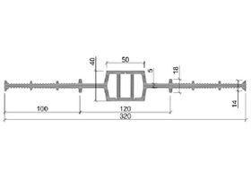 Гидрошпонка внутренняя "Аквастоп" ДВ-320/50 ПВХ