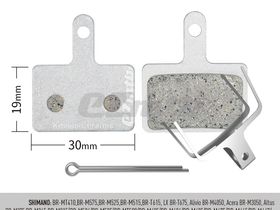 Тормозные колодки EZmtb SHIMANO M355 для дисковых тормозов. Кевлар-Керамика