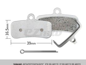 Тормозные колодки EZmtb SHIMANO BP1040 M820 для дисковых тормозов. Кевлар-Керамика