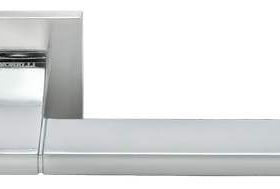 MH-47-S6 W  (белый)  Ручка дверная  на квадр.розетке 6 мм 1/20 "Morelli"