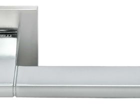 MH-47-S6 SSC  (супер мат.хром/хром)  Ручка дверная  на квадр.розетке 6 мм 1/20 "Morelli"