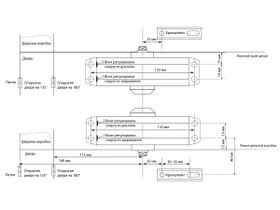 БУЛАТ Доводчик дверной ARCTIC ДД 501/3 A-W (25-85 кг) белый, морозостойкий (10)