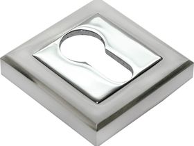 Накладка под цилиндр ET QL SN /CP-3 матовый никель/хром PUNTO аналог Rucetti