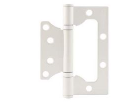 Петля  бабочка Нора  800-4 FHP   (белый) без колп. (100*75*2,5) 1/20/100