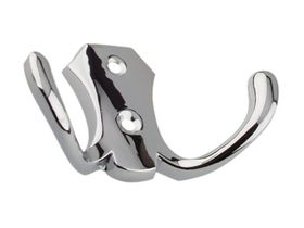 Крючок 04.43.02 №08  (хром) "ZY-204В" 2-рожк 302083 1/50/500