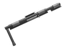 Засов ДОБРЫНЯ 450 мм с пружиной мод.2 б/п  d-20 мм  "ДОМАРТ"