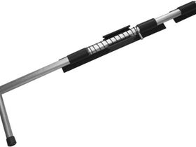 Засов ДОБРЫНЯ 600 мм с пружиной мод.2 черный  d-20 мм  "ДОМАРТ"