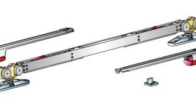 SLIDING SET 3,комплект двойной доводчик,дверь до 40 кг