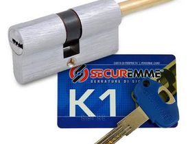 Цилиндр Securemme EvoК-1 с перекодировкой 75мм(45х30)под шток никель(1+5кл)