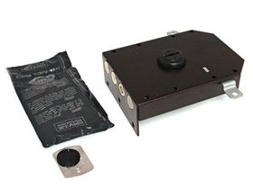 1.09.52 САПФИР Замок накладной с торцевой планкой 12-ти сувальдный 4 стержня тяги уп.1/5