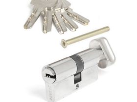 АПЕКС Цилиндр SM-60-С-N/кл.перфокарта+вертушка/Никель