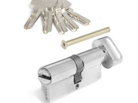 АПЕКС Цилиндр SM-70-C-N/кл.перфокарта+вертушка/Никель 1/10/50