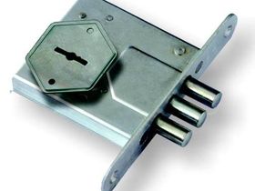 Замок САМ ЗВ8-4С/13 /3 ригеля, 3 кл/ (76600) 1/30