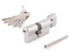 Цилиндровый механизм KD6N  Z30 /K40 KD W/5 LONG KEY /ABUS/ хром