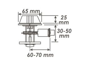 D1 НОРА-М Замок врезной /к-ф/Ст.медь/ приход 17.06 завод