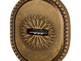 Декоративная накладка на сувальдный замок PS-DEC CL(ATC Protector 1) AS-9 ант.серебро  "Armadillo"