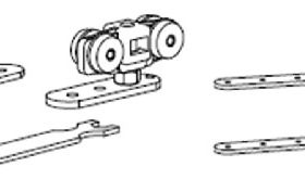 SLIDING SET 1133-1137 ,комплект для двери "книжка" до 30 кг /1/