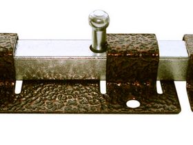 Задвижка дверная ЗД-06 пол бронза  г.Кунгур (М) 1/20 (оптимизация ассортимента)