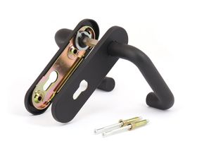 Ручка на планке AVERS  НР-72.1303-BL (цвет черный, противопожар.)1/24