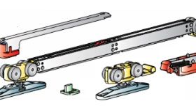 SLIDING SET 2,комплект-довод+ролик-довод,дверь до 40кг