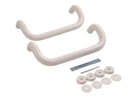 Ручка офисная (AL) R-300/30 мм (скоба) белая Тродос