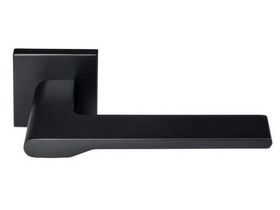 MH-53-S6  BL (черный) "Mercury" Ручка дверная на квадр.розетке 6мм  "Morelli"