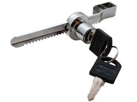 ТРОДОС Замок-стекло реечный (витринный)  (хром)