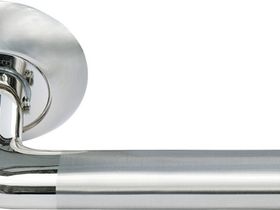 MH-03 SN/CP Ручка дверная "Колонна" (белый никель/хром) 1/20 "Morelli"