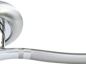MH-04 SN/CP Ручка дверная "Фонтан"  (белый никель/хром) 1/20 "Morelli"